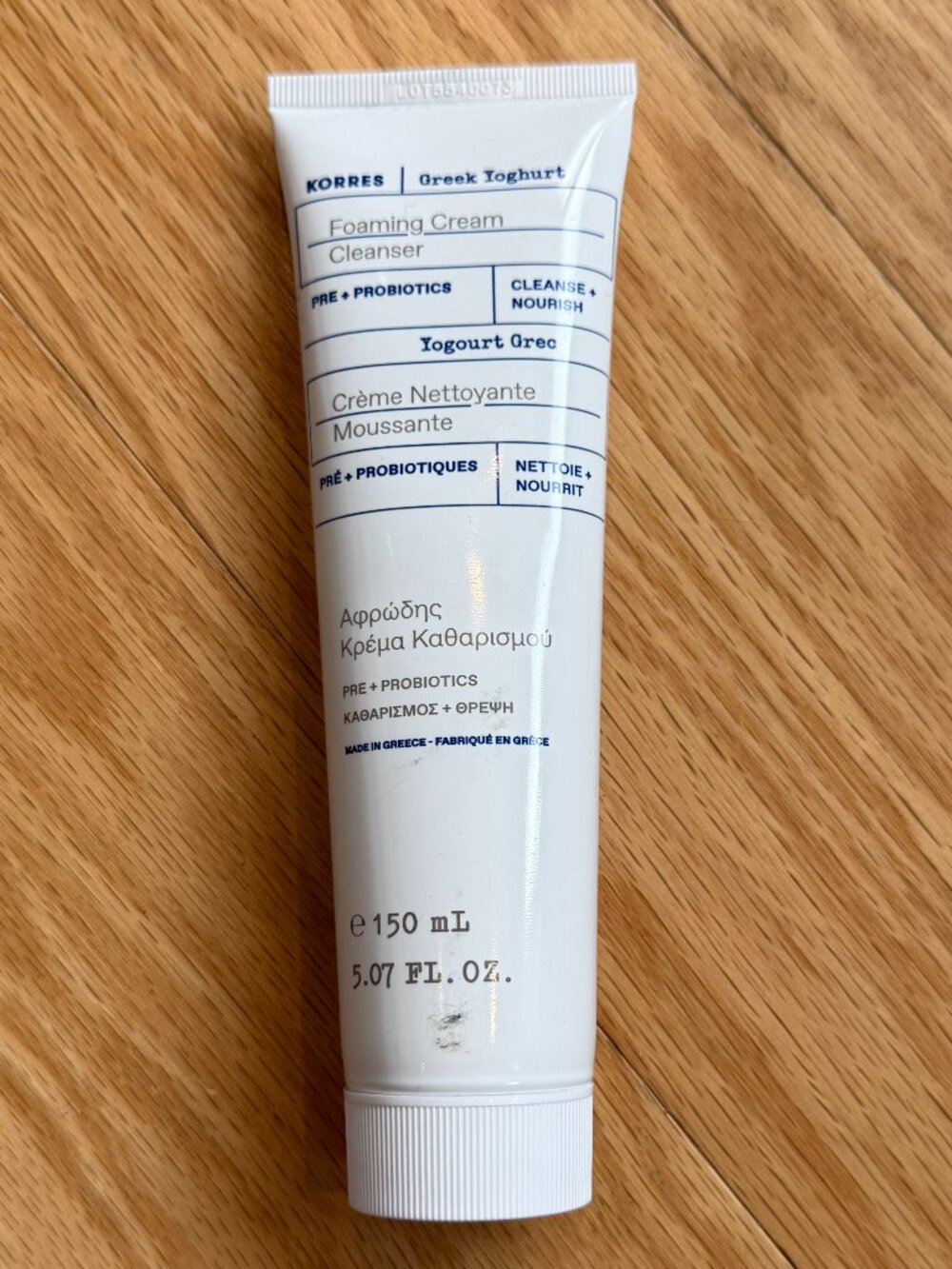 Korres Greek Yoghurt Probiotic Foaming Cream Cleanser — Sealed & New